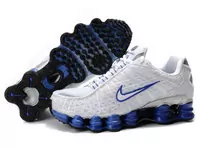 chaussures nike shox tl1 hommes nstl 004-white blue